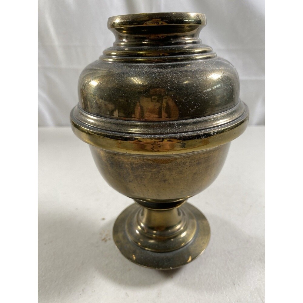 Vintage Brass Table Lamp Spacer Column Lamp Parts Heavy #205